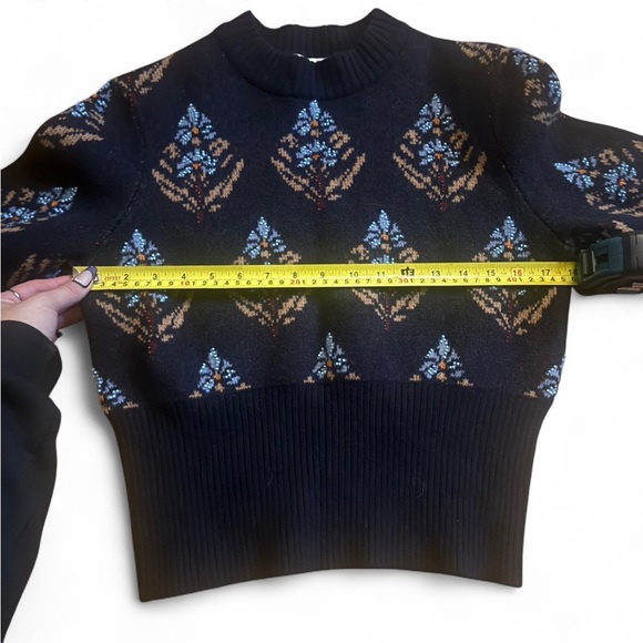 Tory Burch embellished Block Print Patterned Wool Sweater - Picture 9 of 10